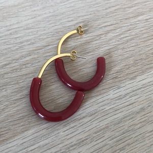 Madewell Half and Half Hoop Earrings 🌺